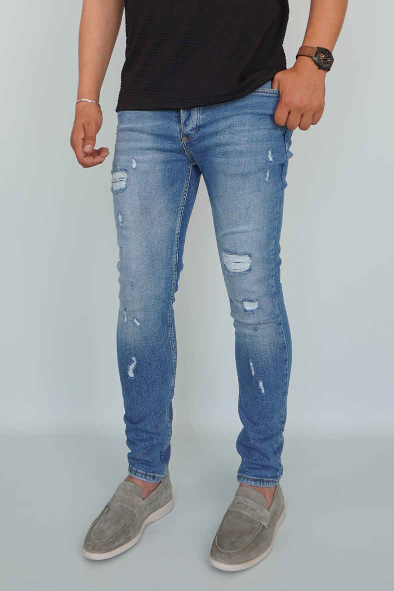 Men's Distressed Skinny Jeans