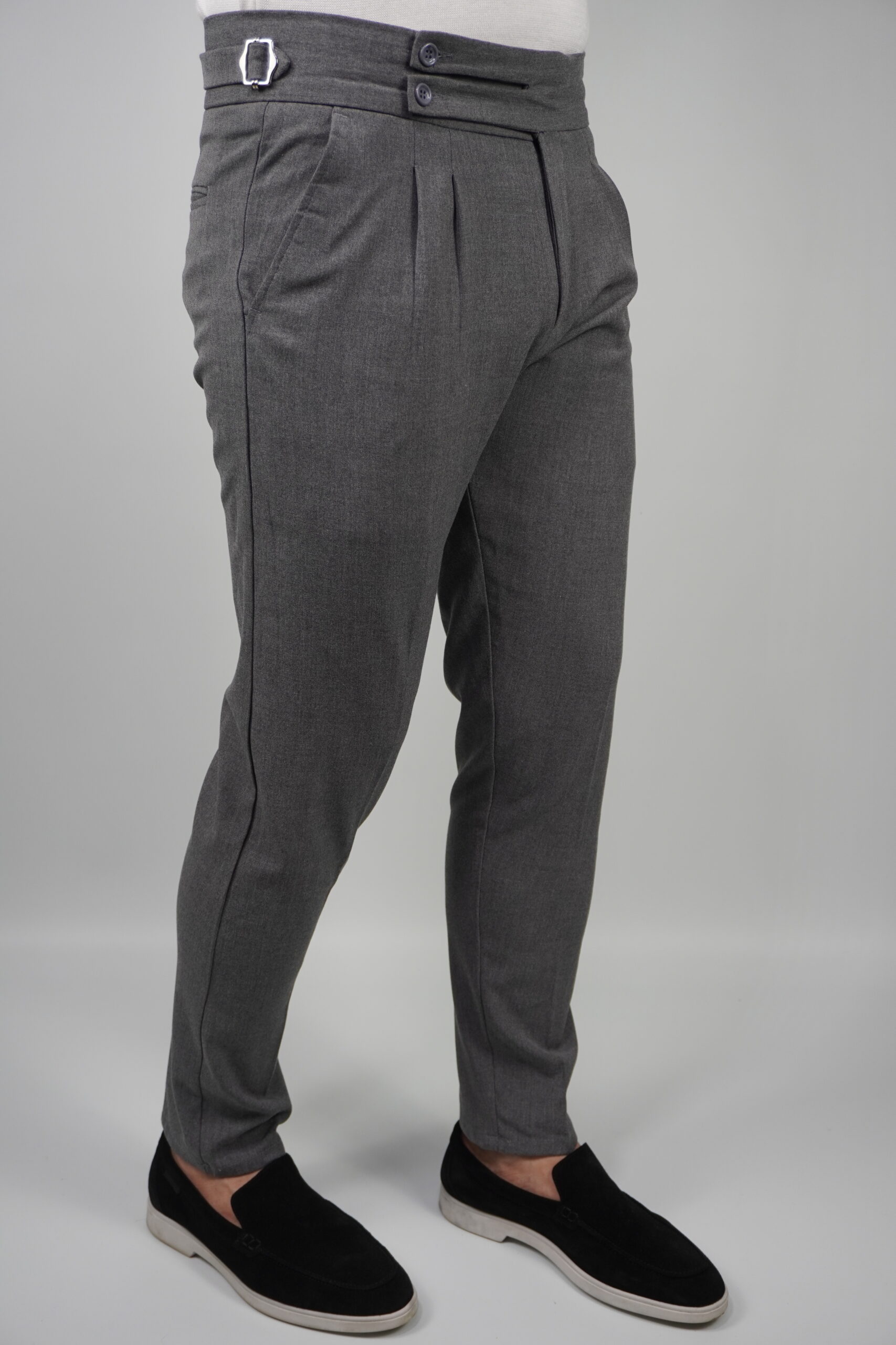 Men's Tailored Pleated Trousers - Image 2